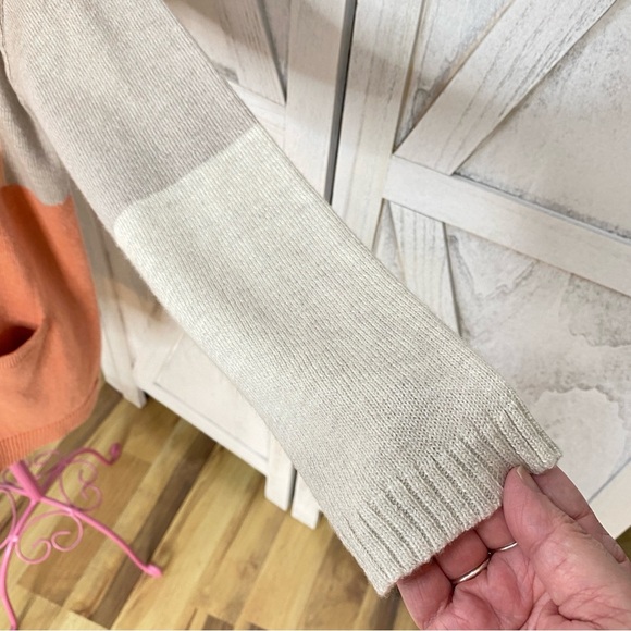 J.Jill Pure Jill Women's V-Neck Colorblock Cardigan Size Small Petite Oversized - Picture 8 of 12